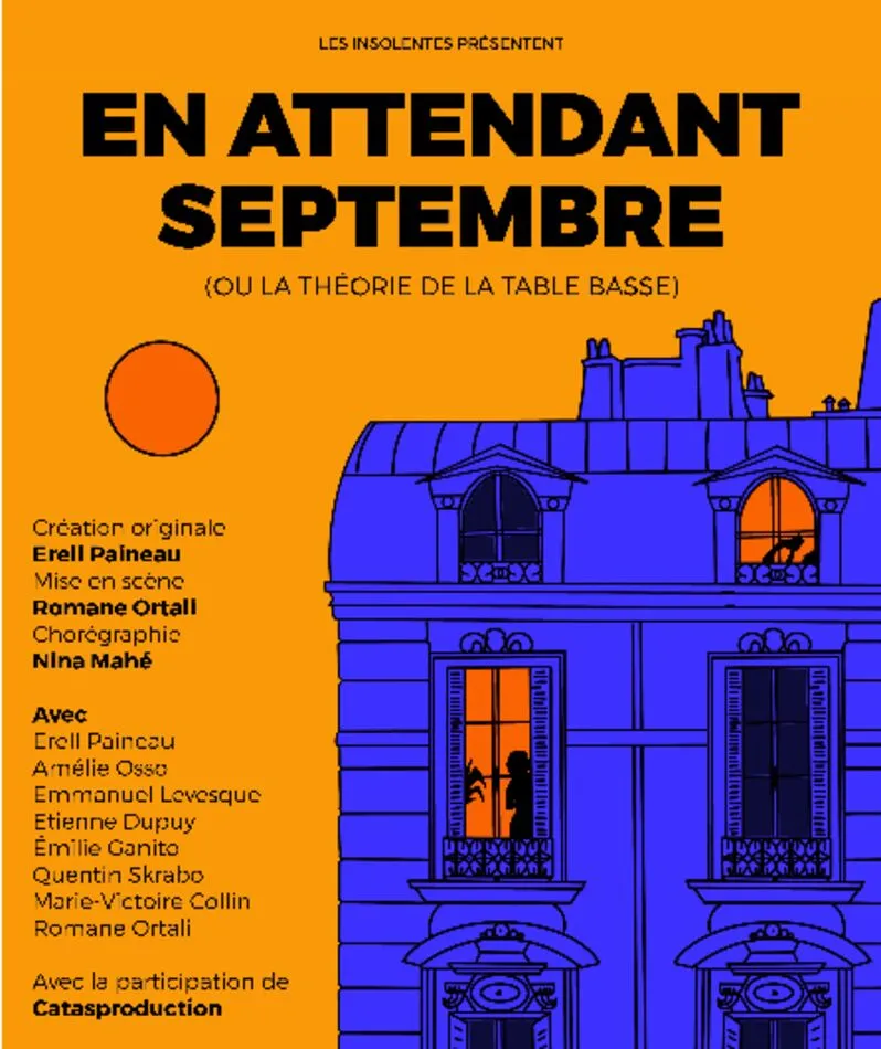Affiche  spectacle : En Attendant Septembre (ou la théorie de la Table Basse)