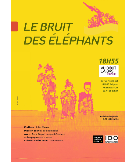 Affiche du spectacle Le bruit des éléphants