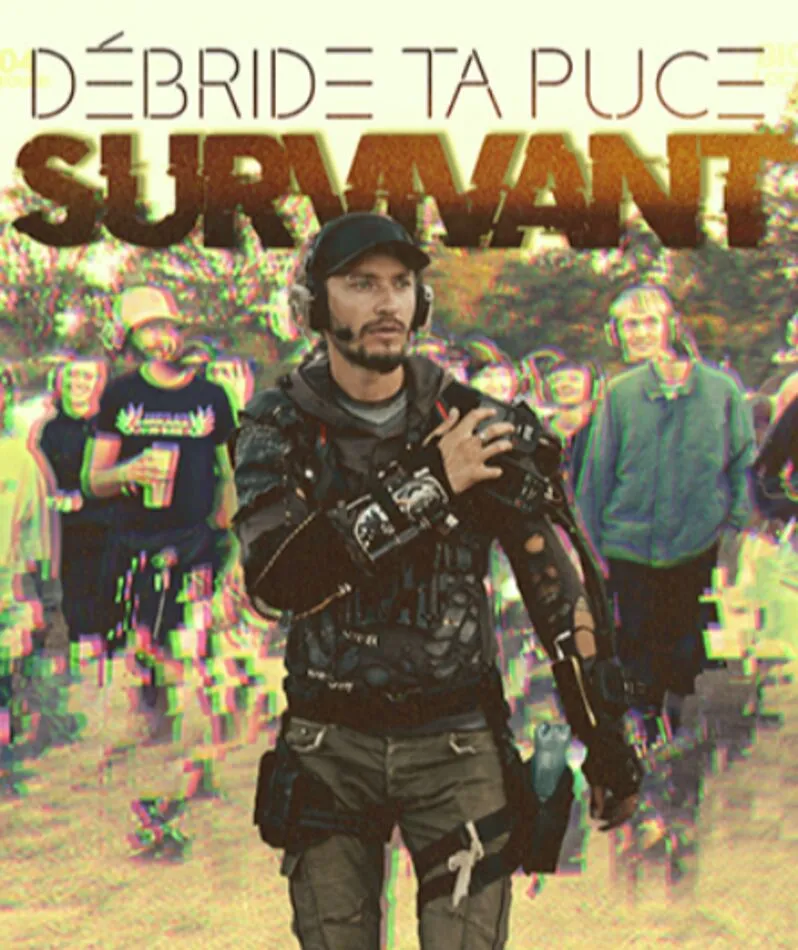 Affiche  spectacle : Débride Ta Puce - Survivant