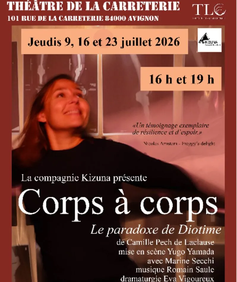 Affiche  spectacle : Corps à corps - Le Paradoxe de Diotime