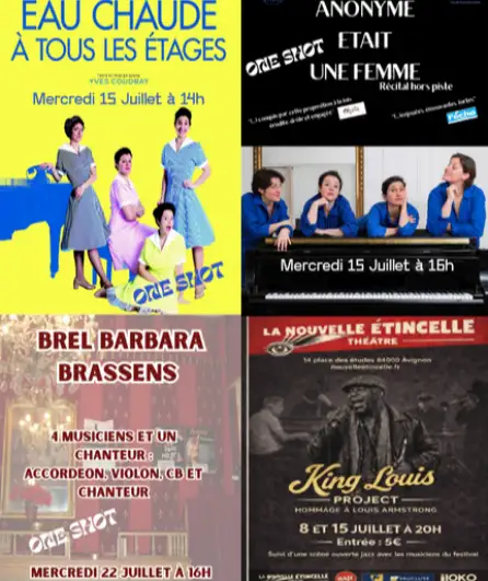 Affiche  spectacle : le off du off de la nouvelle etincelle
