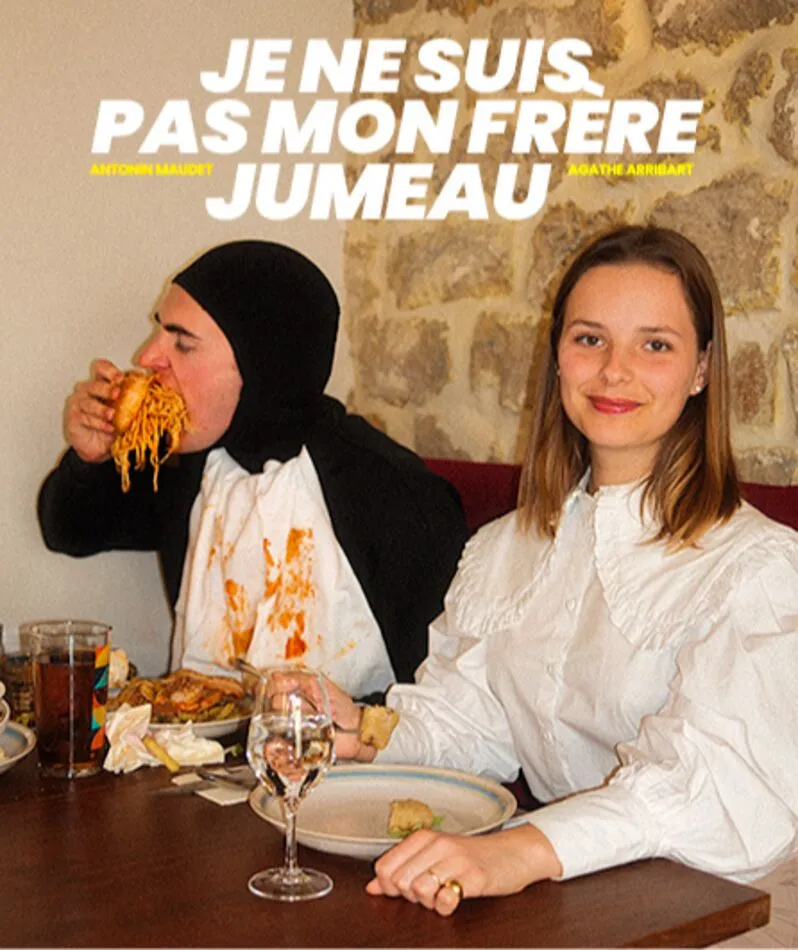 Affiche  spectacle : Je ne suis pas mon frère jumeau