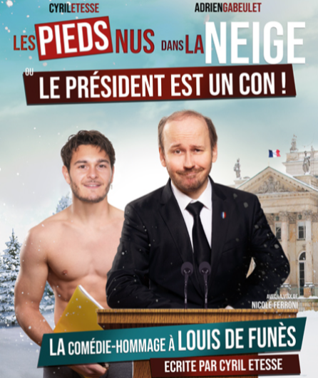 Affiche du spectacle Les pieds nus dans la neige