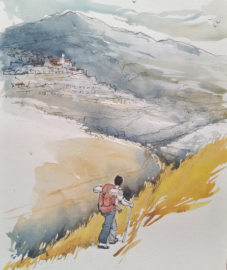 Affiche du spectacle Un pied devant l'autre