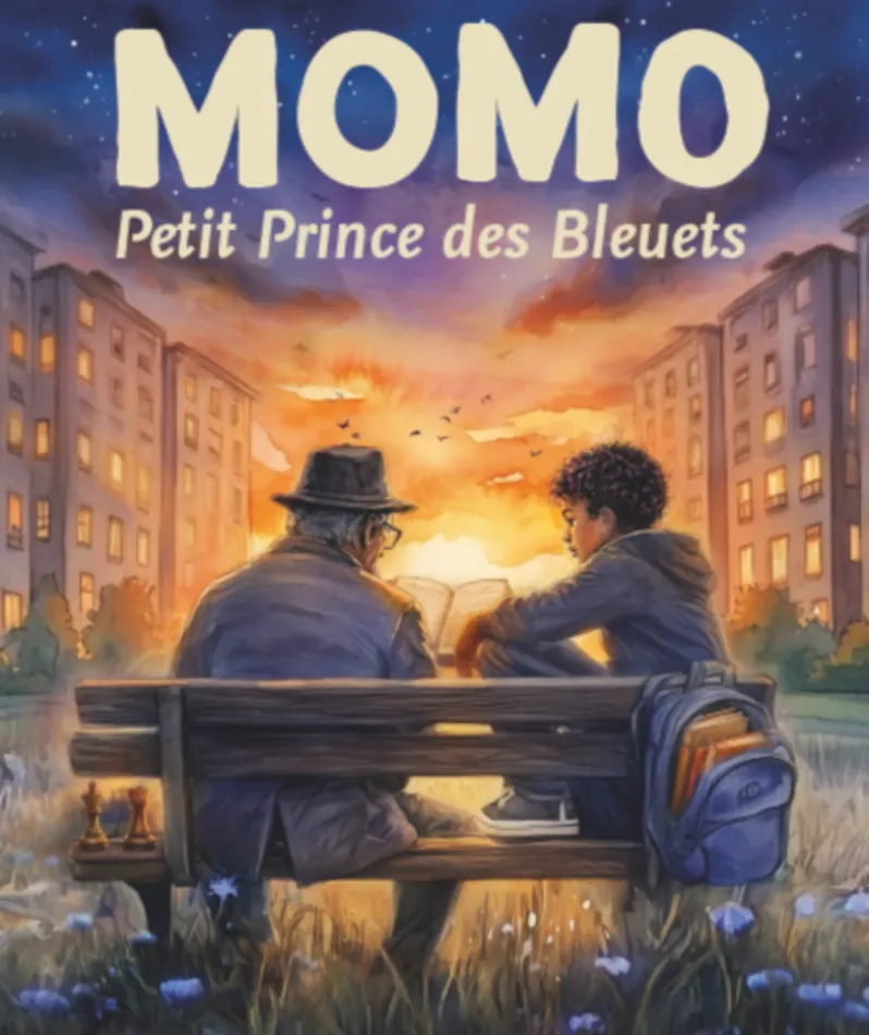 Affiche  spectacle : Momo, Petit Prince des Bleuets