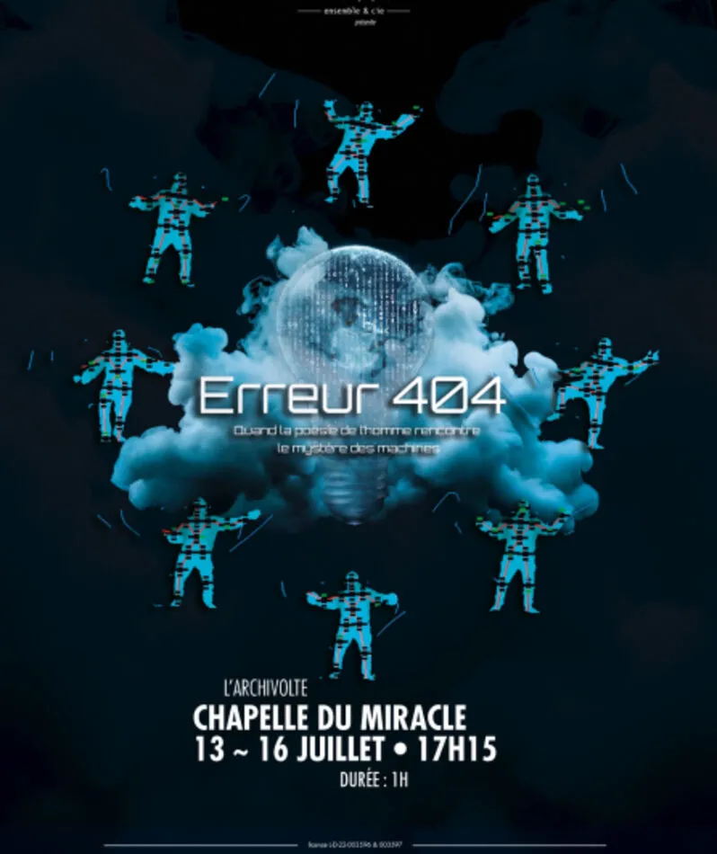 Affiche  spectacle : Erreur 404