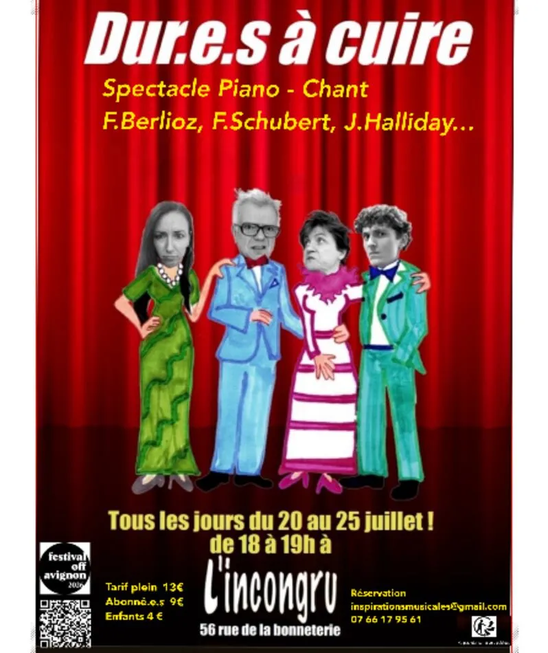 Affiche  spectacle : Les dur.e.s à cuire