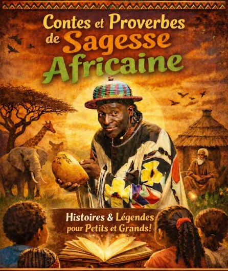 Affiche  spectacle : Contes et Proverbes de Sagesse Africaine