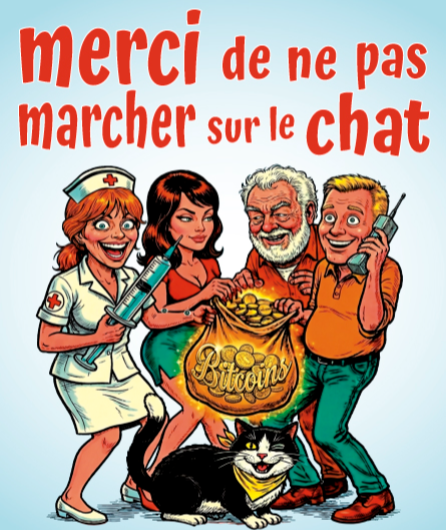Affiche du spectacle Merci de ne pas marcher sur le chat
