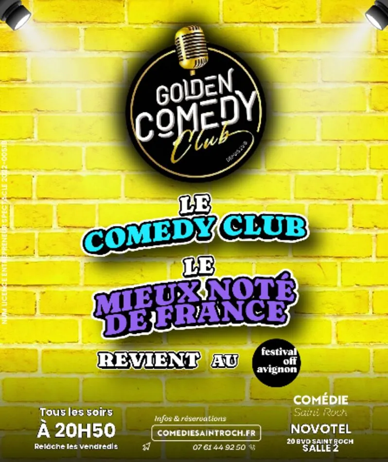 Affiche  spectacle : Golden Comedy Club