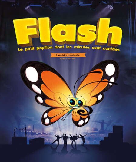 Affiche du spectacle : FLASH - Le petit papillon dont les minutes sont contées