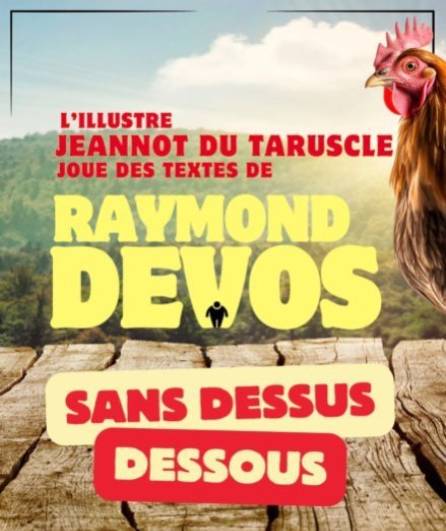 Affiche du spectacle Devos, sens dessus dessous