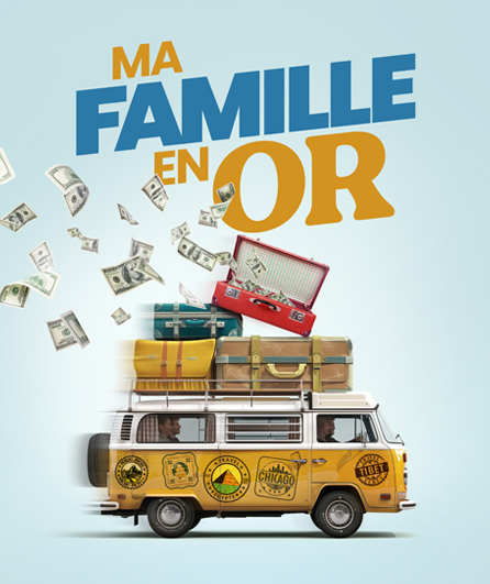 Affiche du spectacle Ma famille en or