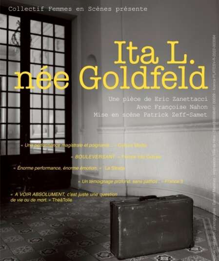 Affiche du spectacle : Ita L. née Goldfeld