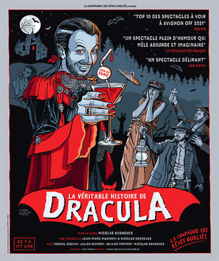 Affiche du spectacle : Dracula la véritable histoire