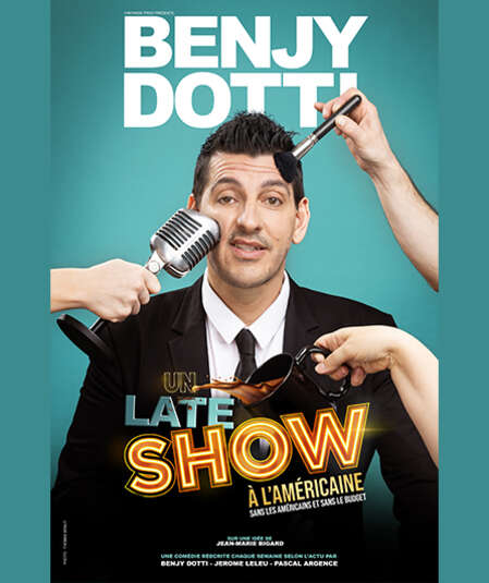 Affiche du spectacle : The late comic show - Benjy Dotti