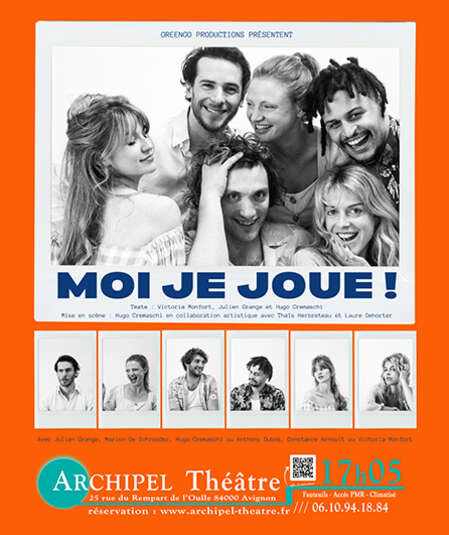 Affiche du spectacle : Moi je joue!