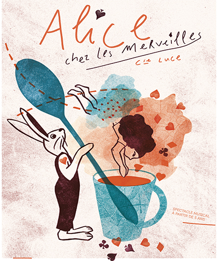 Affiche du spectacle Alice chez les merveilles