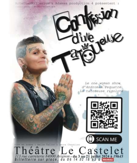 Affiche du spectacle : Confession d'une tatoueuse