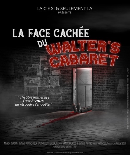 Affiche du spectacle La Face Cachée du Walter's Cabaret - L'enquête est ouverte -