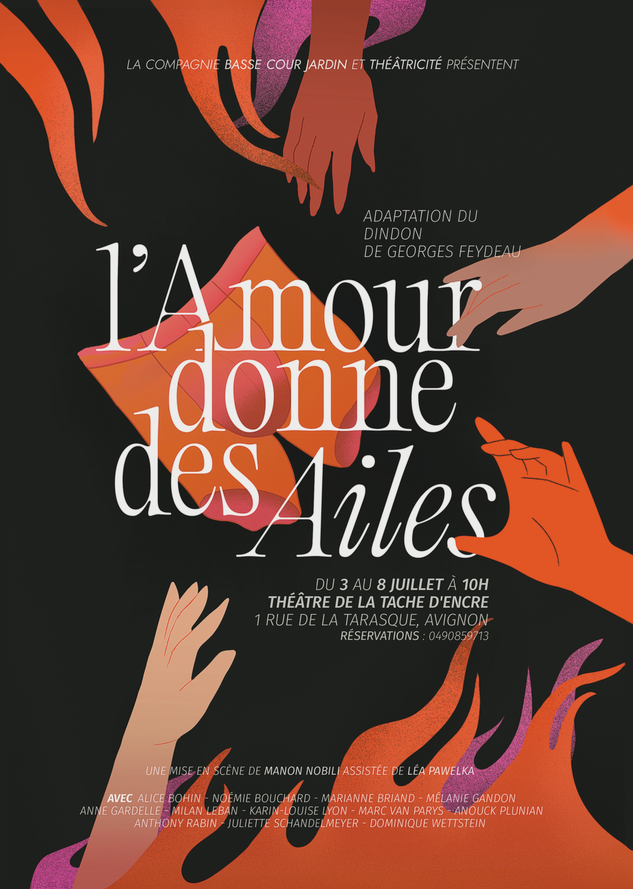 Affiche du spectacle L'Amour Donne des Ailes ou le Dindon