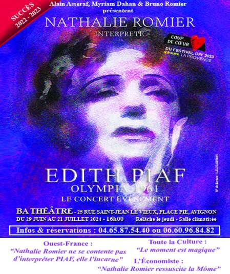 Affiche du spectacle : Piaf, Olympia 61