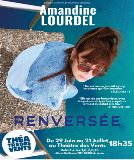 Affiche du spectacle : Amandine LOURDEL - Renversée