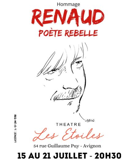 Affiche du spectacle Renaud, poète rebelle.