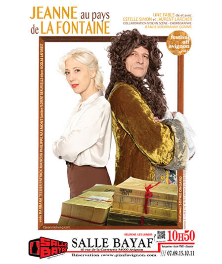 Affiche du spectacle : Jeanne au pays de La Fontaine