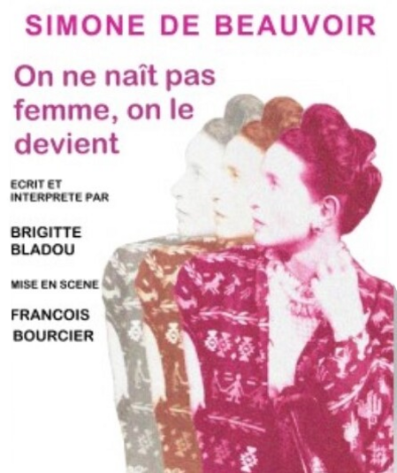 Affiche du spectacle : Simone de Beauvoir 