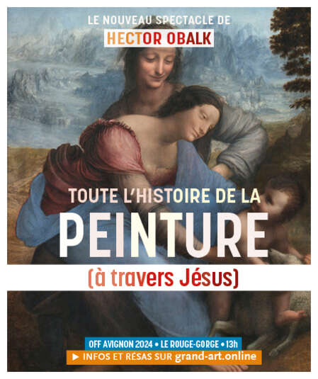 Affiche du spectacle : Histoire de la peinture (à travers Jésus)