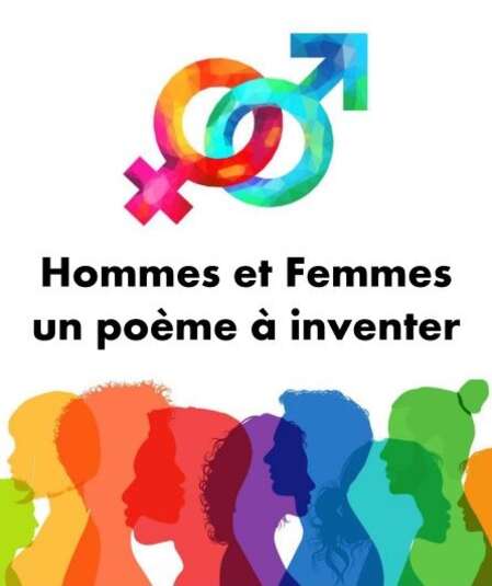 Affiche du spectacle : Hommes et Femmes un poème à inventer