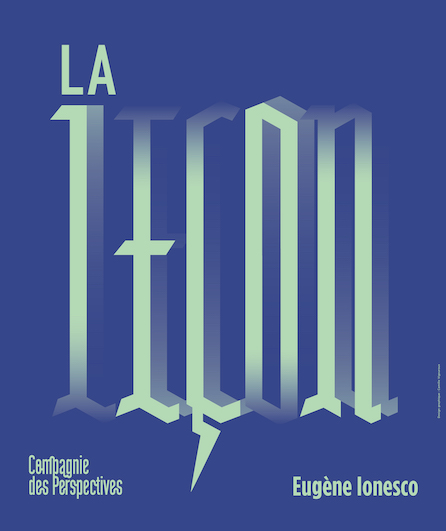 Affiche du spectacle La Leçon