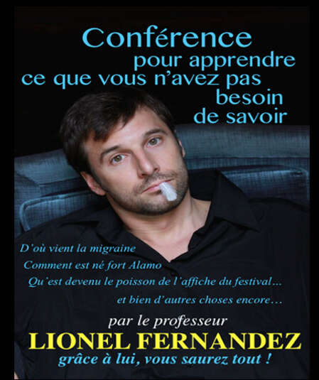 Affiche du spectacle : Conférence pour apprendre ce que vous n'avez pas besoin de savoir