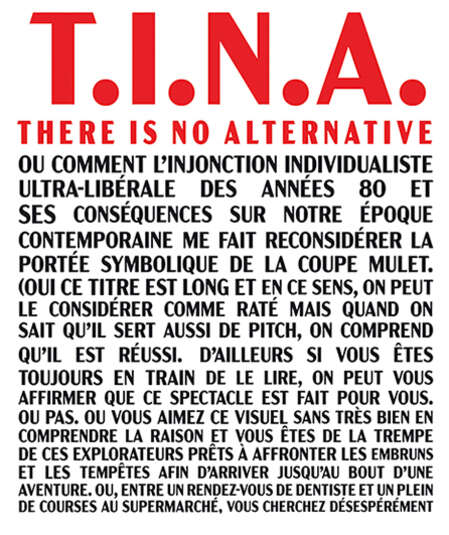 Affiche du spectacle : T.I.N.A