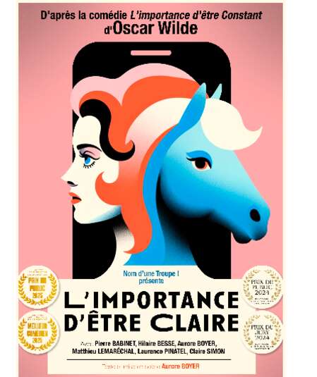 Affiche du spectacle : L'importance d'être Claire