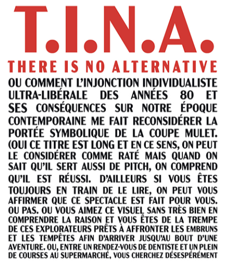Affiche du spectacle T.I.N.A