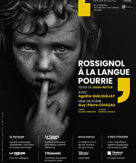 Affiche du spectacle : Rossignol à la langue pourrie