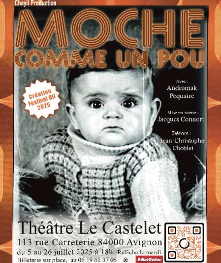 Affiche du spectacle : Moche comme un pou