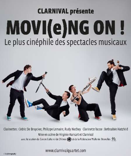 Affiche du spectacle : MOVI(e)NG ON !