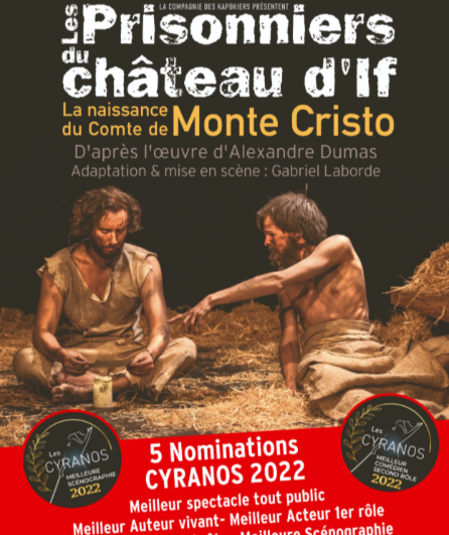 Affiche du spectacle : Les Prisonniers du Château d'If