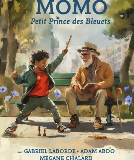 Affiche du spectacle : Momo, Petit Prince des Bleuets