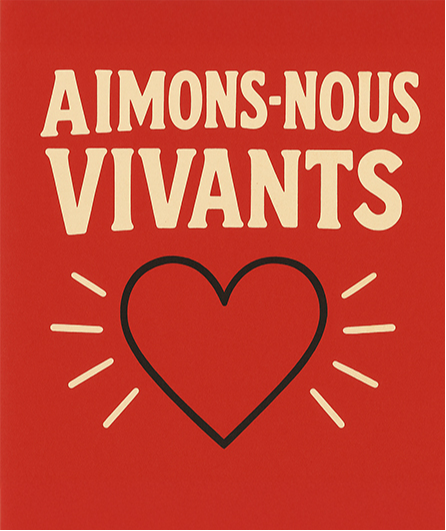 Affiche du spectacle Aimons-nous vivants