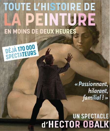 Affiche du spectacle : Toute l'histoire de la peinture en moins de deux heures — Nouveau parcours