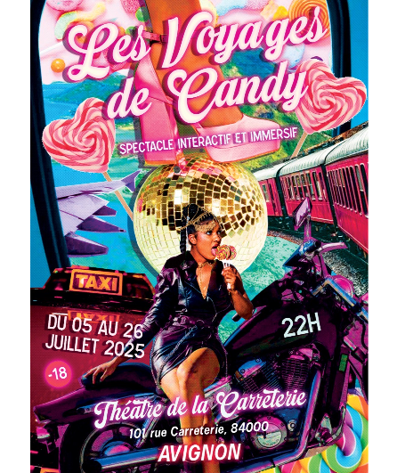 Affiche du spectacle Les Voyages de Candy