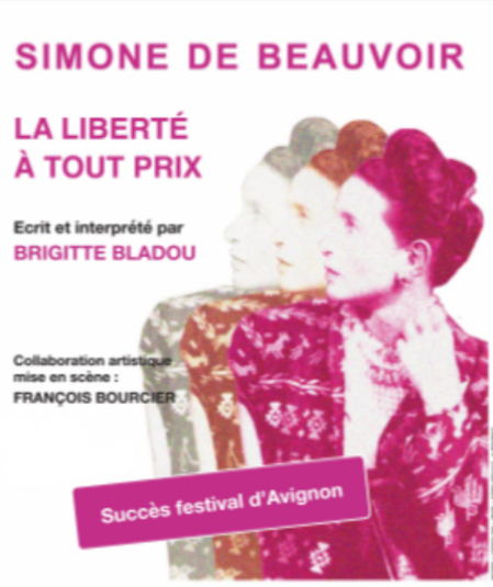 Affiche du spectacle : Simone de Beauvoir 