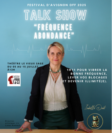 Affiche du spectacle Fréquence Abondance by Isabelle Doat