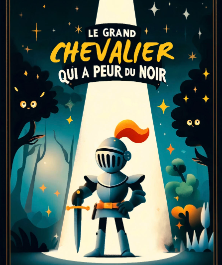 Affiche du spectacle Le grand chevalier qui a peur du noir