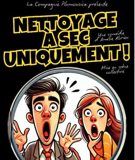 Affiche du spectacle : Nettoyage à sec uniquement !