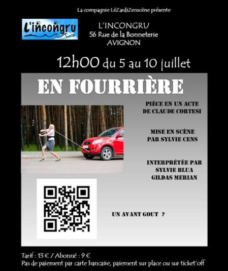 Affiche du spectacle : En fourrière